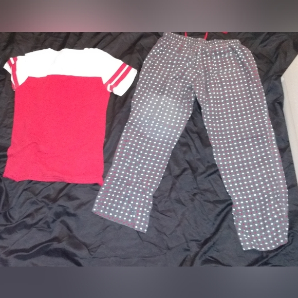 Women's Ohio State Scarlet And Gray Authentic Apparel PJs Top(M) & Pants(S) - Picture 5 of 5